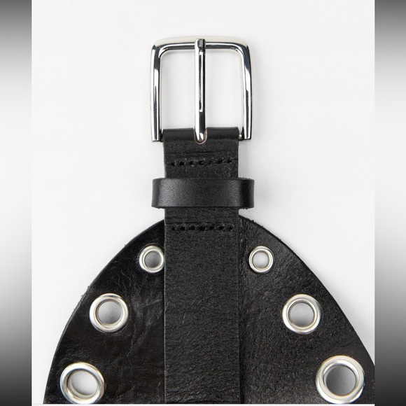 Zara studded leather sash belt, 2025 - Picture 4 of 6